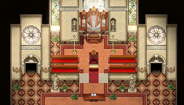 RPG Maker MZ - KR Holy Saints Cathedral Tileset