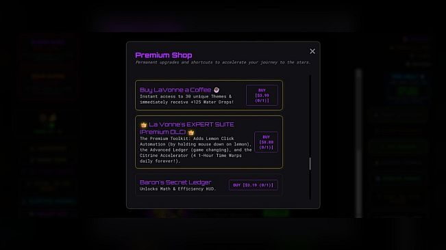 LaVonne's Lemons Idle - EXPERT SUITE