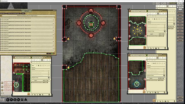 Fantasy Grounds - Pathfinder RPG - GameMastery Map Pack: Magic Academy