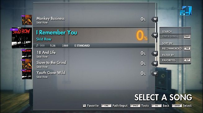 Rocksmith 2014 Edition – Remastered – Skid Row - “I Remember You”