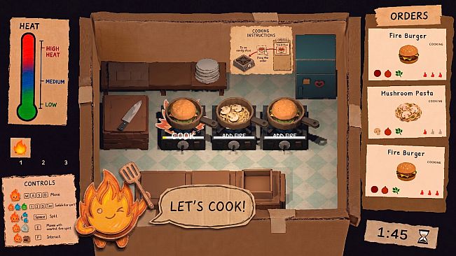 Flame, Cats & Kitchen