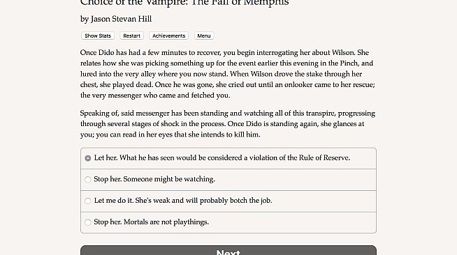 Choice of the Vampire: The Fall of Memphis