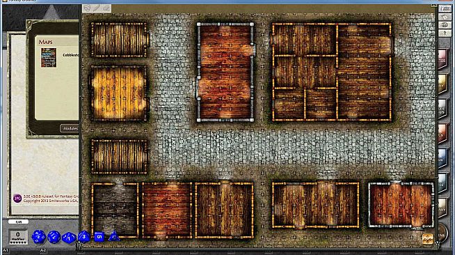 Fantasy Grounds - Maps: Cobblestone City and Inn