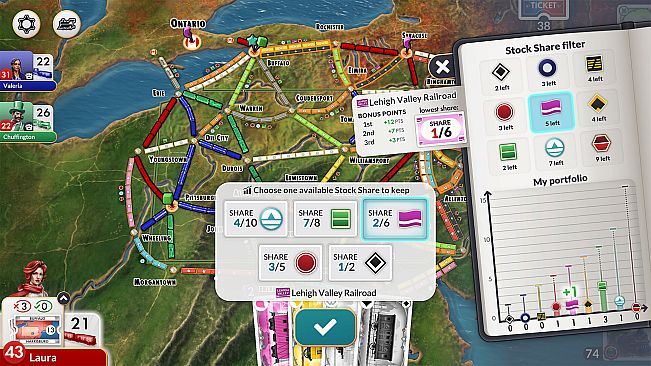 Ticket to Ride: Pennsylvania Expansion