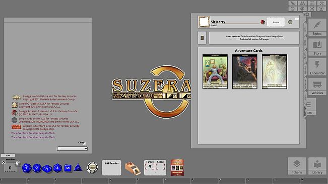 Fantasy Grounds - Savage Suzerain Adventure Deck (Savage Worlds)