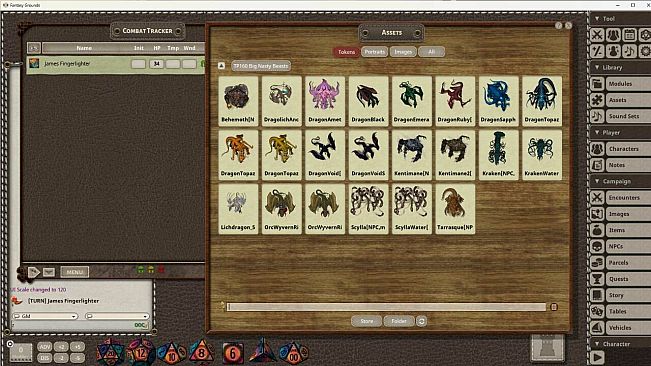 Fantasy Grounds - Devin Night Animated Token Pack 160: Big Nasty Beasts