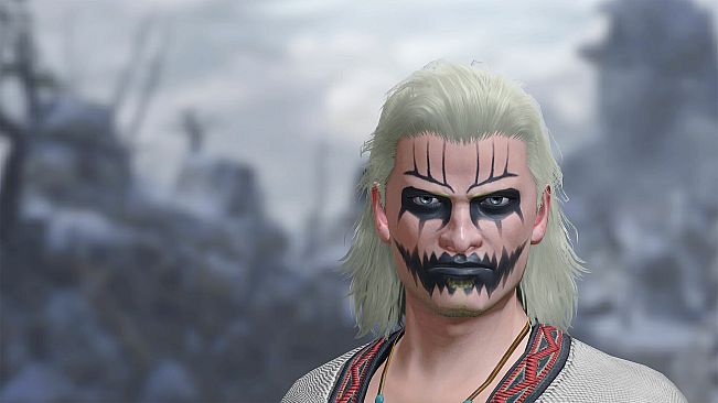Monster Hunter Rise - "Ghost" face paint