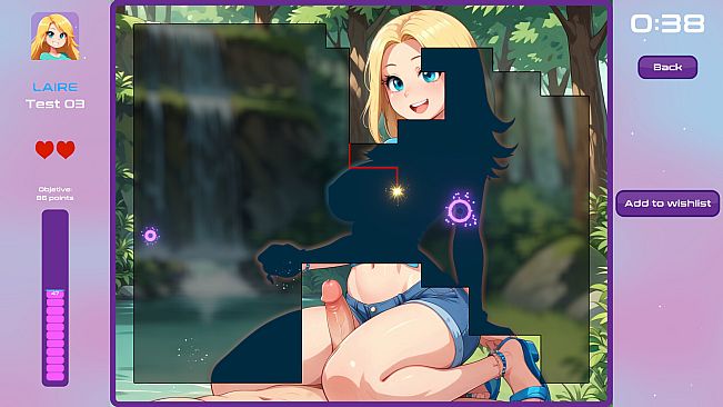 Sexy walk through the woods