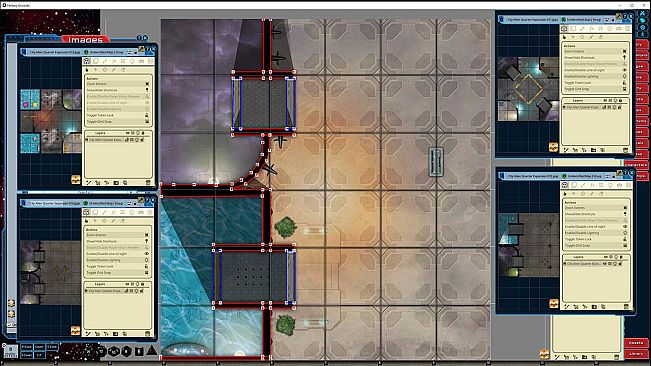 Fantasy Grounds - Starfinder Flip-Tiles - City Alien Quarter Expansion