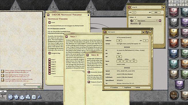 Fantasy Grounds - Mini-Dungeon #018: Neotomas' Paradise (PFRPG)