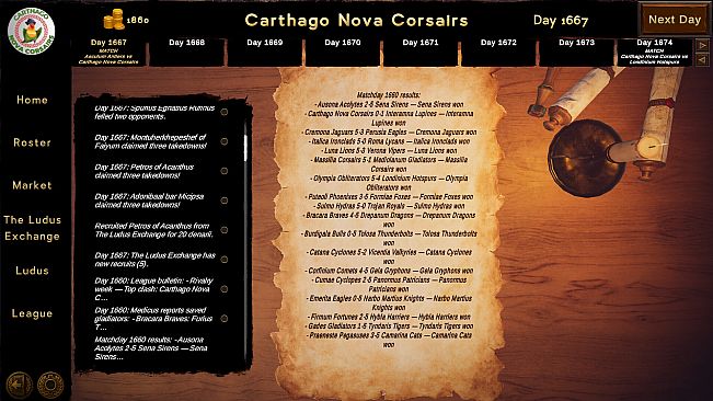 Ludus Magnatus: Gladiator Manager Simulator