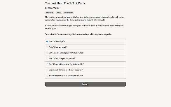 The Lost Heir: The Fall of Daria