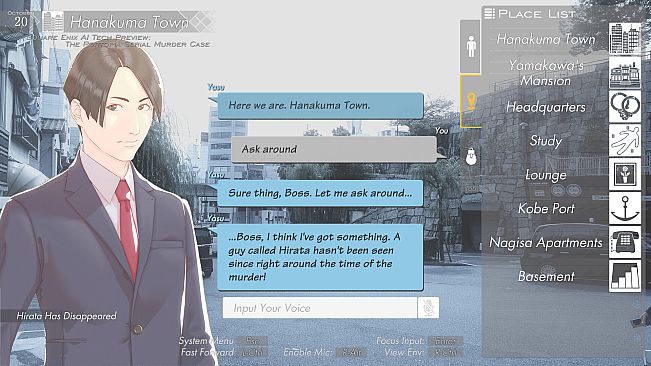 SQUARE ENIX AI Tech Preview: THE PORTOPIA SERIAL MURDER CASE