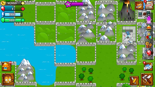 Bloons Monkey City - Castle City Walls