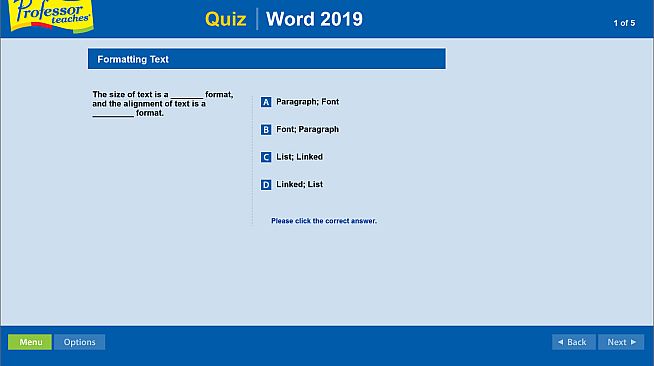 Professor Teaches Word 2019