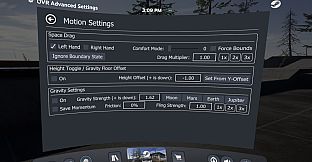 OVR Advanced Settings
