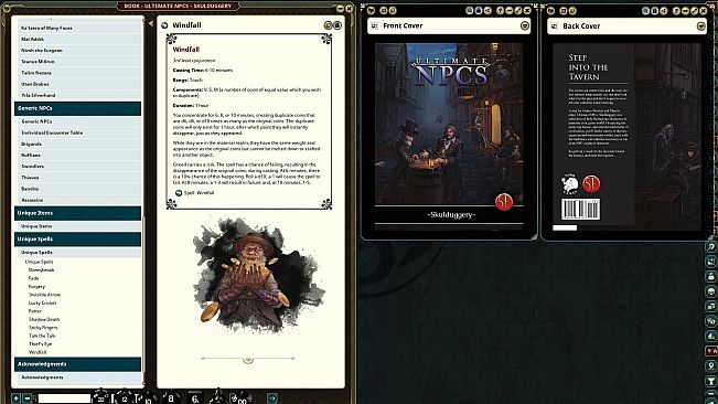 Fantasy Grounds - Ultimate NPCs: Skulduggery (5E)
