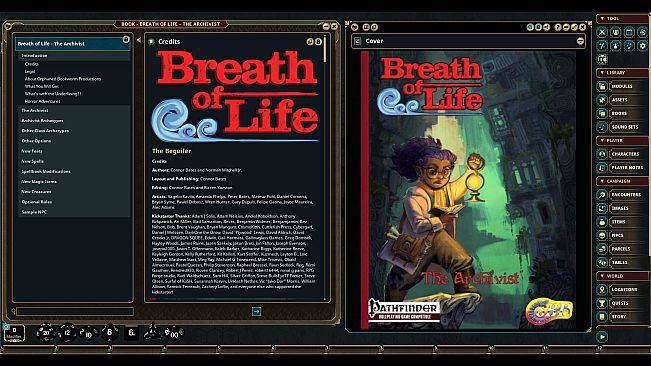 Fantasy Grounds - Breath of Life - The Archivist (PF1E)