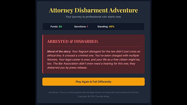 Attorney Disbarment Adventure