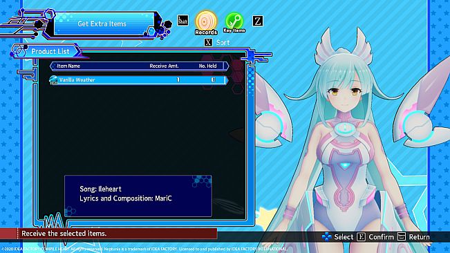 Neptunia Virtual Stars - In-game BGM: Ileheart - "Vanilla Weather"