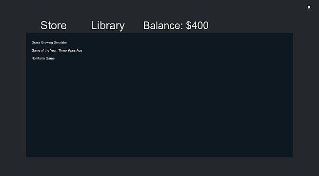Video Game Library Simulator