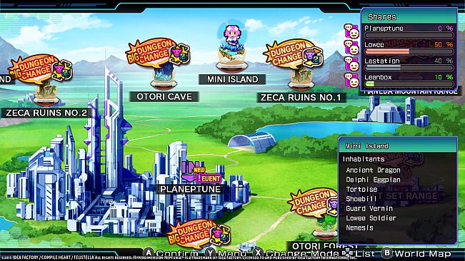 Hyperdimension Neptunia Re;Birth3 Mini Island