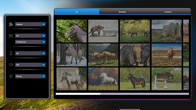 Let's Play Jigsaw Puzzles: Horses