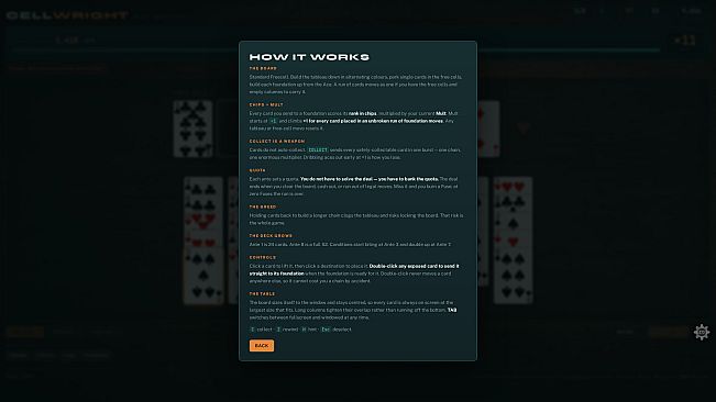Cellwright - A FreeCell Roguelike