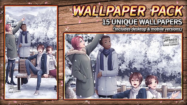 Learn Japanese To Survive! Kanji Combat - Wallpaper Pack