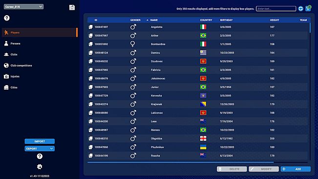 Pro Basketball Manager 2025 DataEditor