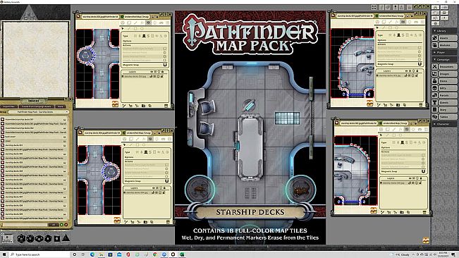 Fantasy Grounds - Pathfinder RPG - Map Pack - Starship Decks