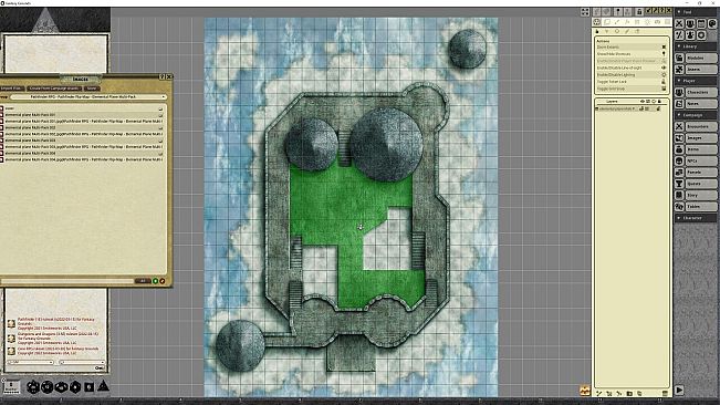 Fantasy Grounds - Pathfinder RPG - Pathfinder Flip-Mat - Elemental Planes Multi-Pack