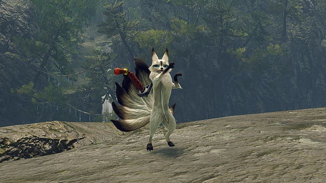 MONSTER HUNTER RISE - "Nine Tails" Palico layered armor set