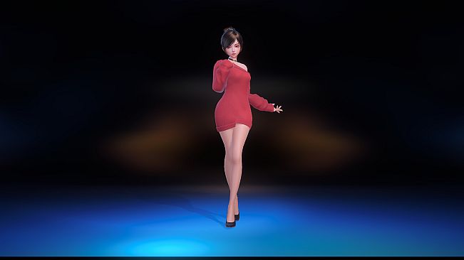 Angel Legion-DLC Off-Shoulder Sweater (Red)