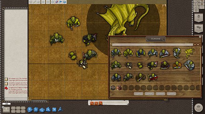 Fantasy Grounds - Gold Dragons (Token Pack)