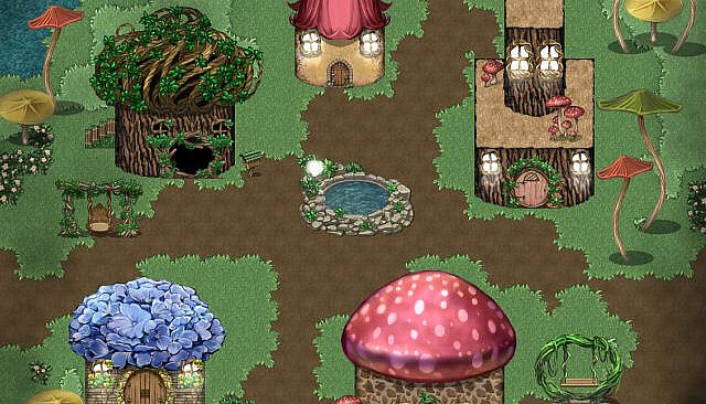 RPG Maker MZ - KR Fairy Tale Forest Tileset