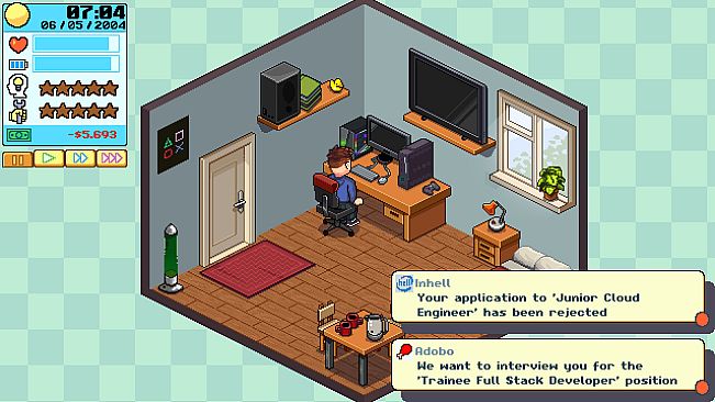 Commitment: Software Developer Life Simulator