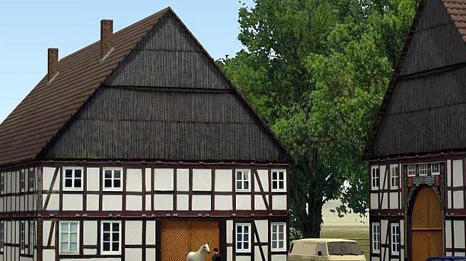 Modelset 1 - Railstation, Houses, Barn