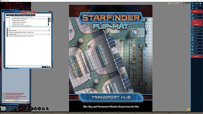 Fantasy Grounds - Starfinder RPG - FlipMat - Transport Hub