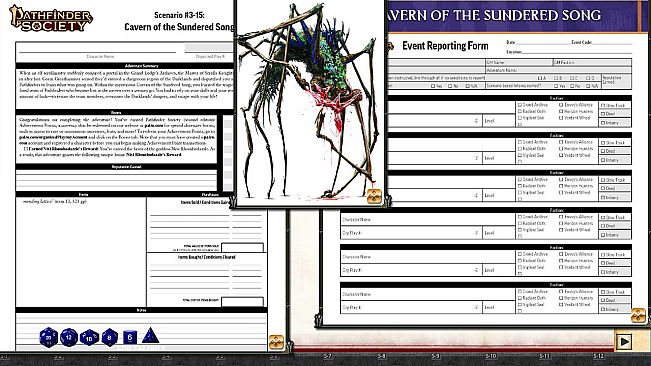 Fantasy Grounds - Pathfinder 2 RPG - Pathfinder Society Scenario #3-15: Cavern of the Sundered Song