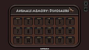 Animals Memory: Dinosaurs