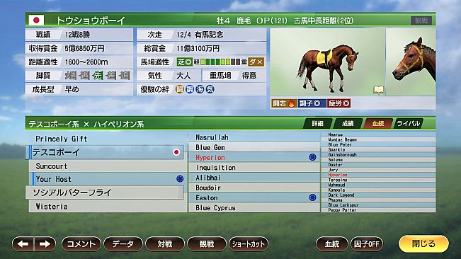 WP9 2022 至高の３強 TTG 購入権セット 全３頭