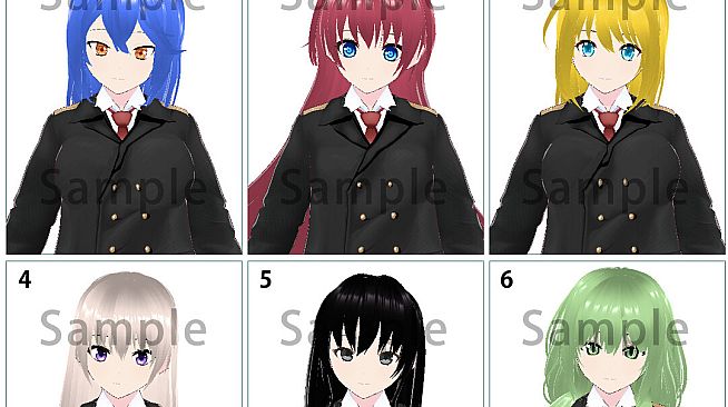 RPG Maker 3D Character Converter - Gee-kun-soft character 03 military uniform