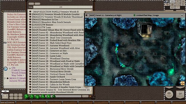 Fantasy Grounds - Meanders Map Pack: Venmire Woods II (Map Pack)