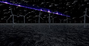 Wind Turbines Ocean Meditation