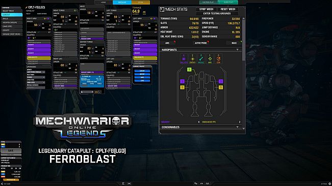 MechWarrior Online - Ferroblast Legendary Mech Pack