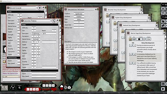 Fantasy Grounds - Shadow of the Demon Lord Expert Paths of Shadow Bundle
