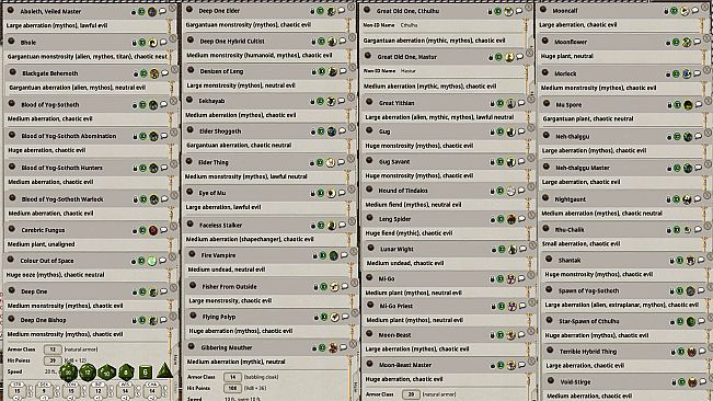 Fantasy Grounds - Mythos Monsters
