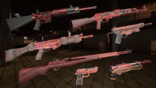Strayed - Oil Slick Red Multi-Weapon Skin Pack