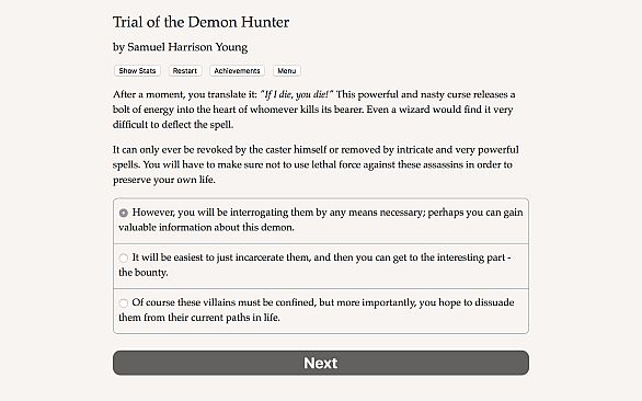 Trial of the Demon Hunter